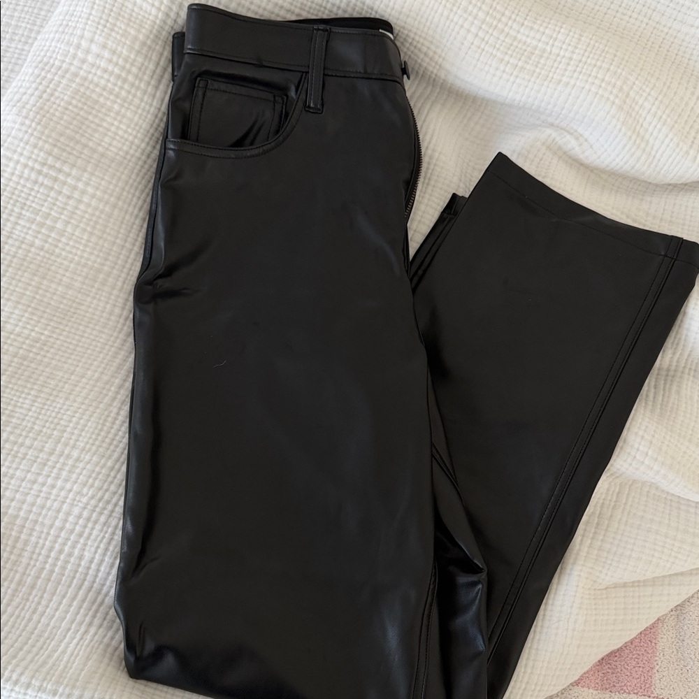 Abercrombie & Fitch Black Leather Pant